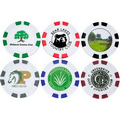 Custom Printed Poker Chip Golf Ball Marker